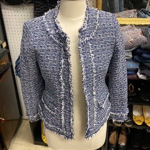 Ann Taylor Short Fringe Jacket - Sz 0